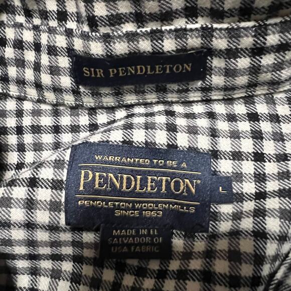 Pendleton Sir Pendleton Shirt Mens Large Plaid Button Down Virgin Wool - Picture 6 of 7